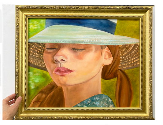 "Blue Ribbon Hat"