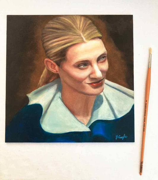 Woman Portrait Art Oil Painting