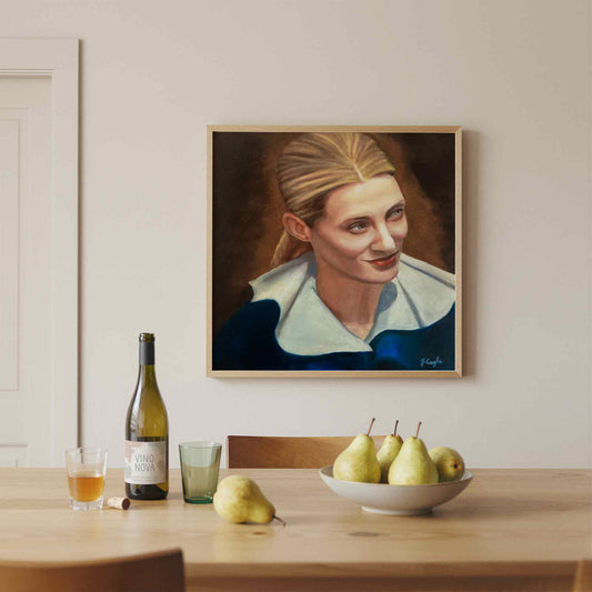 Woman Portrait Art Oil Painting