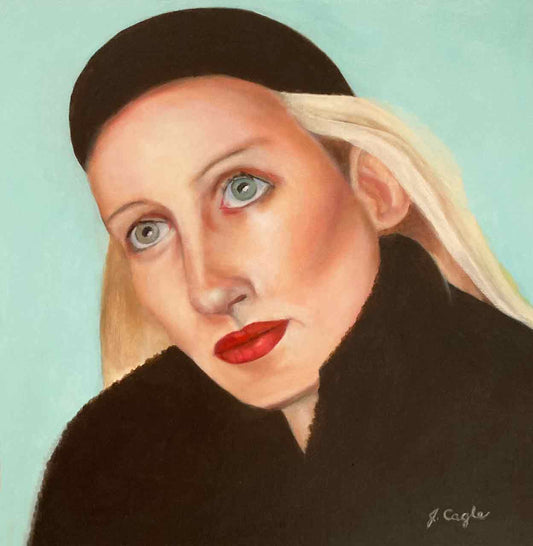 Woman Portrait Art Original Oil Painting