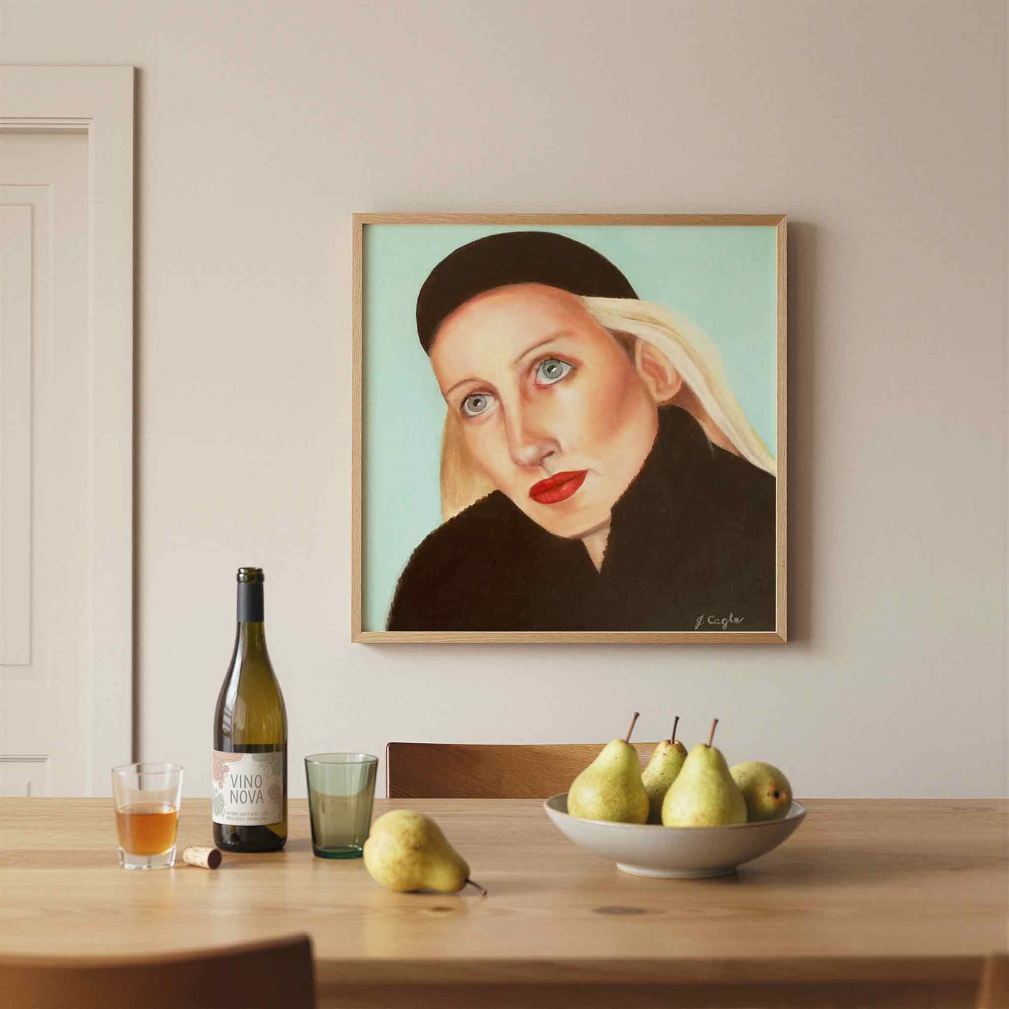 Woman Portrait Art Original Oil Painting
