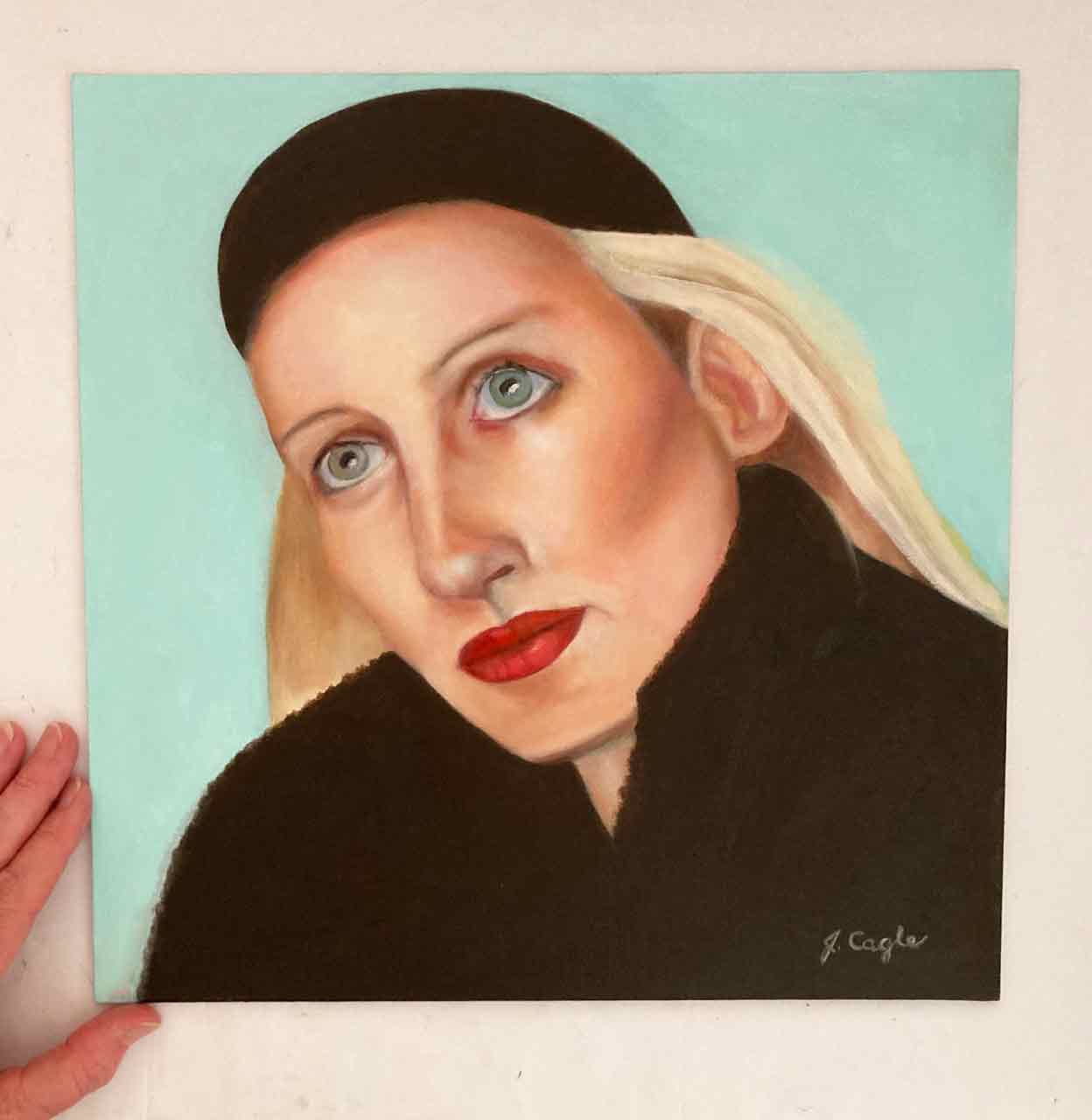 Woman Portrait Art Original Oil Painting