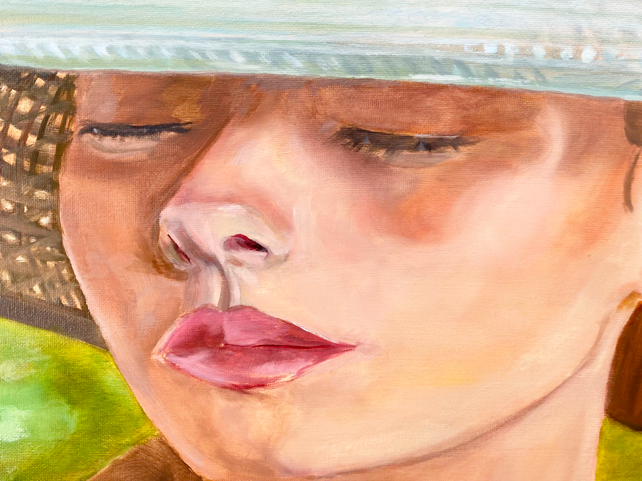 "Blue Ribbon Hat"