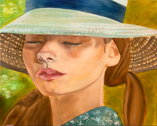 "Blue Ribbon Hat"